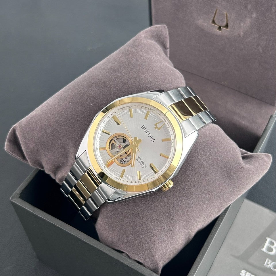 Bulova Surveyor Automatic Open Heart Two-Tone